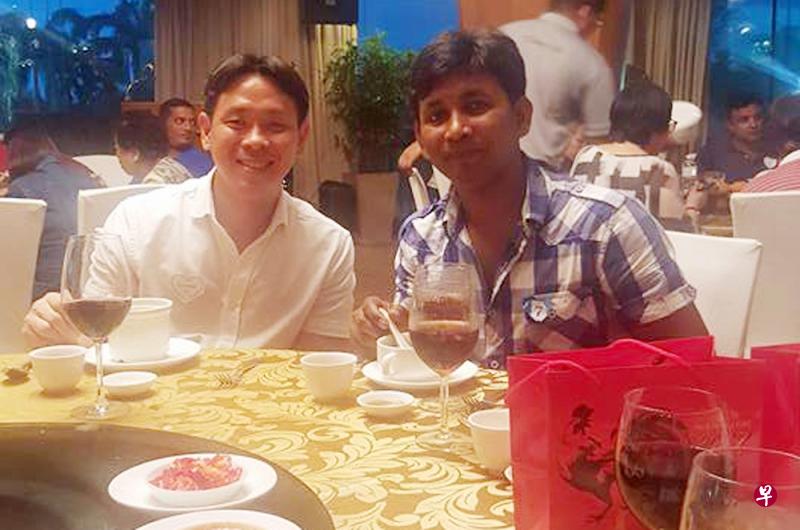 清洁工人哈尼感谢议员黄国光会带清洁工人出去吃饭,而且激励他们。(取自哈尼面簿) 清洁工人哈尼感谢议员黄国光会带清洁工人出去吃饭,而且激励他们。(取自哈尼面簿)