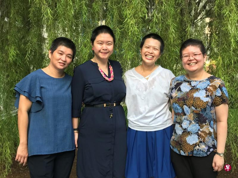 华中参加“散发希望”的四名老师:(左起)纪惠英、刘佩莉、林秋红和彭俊秀。(华中提供) 华中参加“散发希望”的四名老师:(左起)纪惠英、刘佩莉、林秋红和彭俊秀。(华中提供)