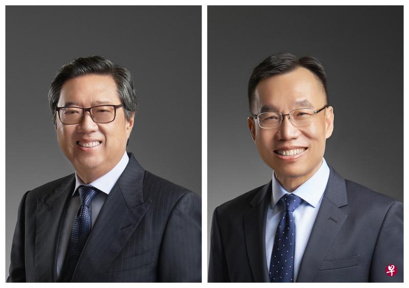 余仁生总裁余义明(左)今年10月卸任,由集团营运总裁梅明恭接棒。(余仁生提供) 余仁生总裁余义明(左)今年10月卸任,由集团营运总裁梅明恭接棒。(余仁生提供)
