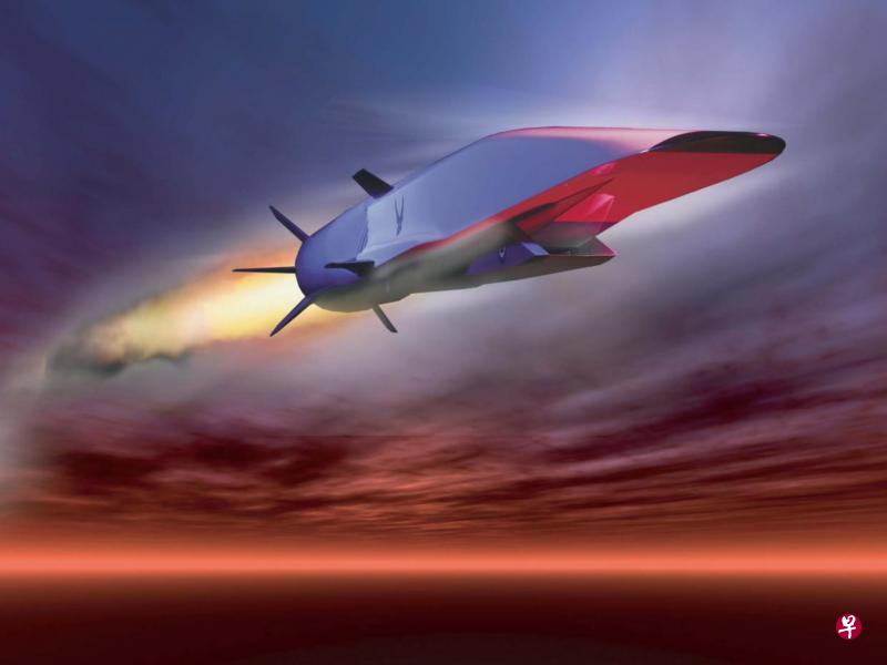 美国空军发布的高超音速巡航导弹构想图。(互联网) 美国空军发布的高超音速巡航导弹构想图。(互联网)