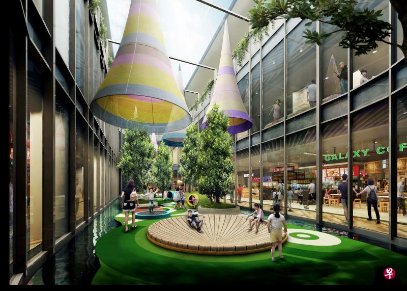 纳福城位于义顺,是北部最大综合项目,总面积达133万平方英尺。(星狮地产提供) 纳福城位于义顺,是北部最大综合项目,总面积达133万平方英尺。(星狮地产提供)