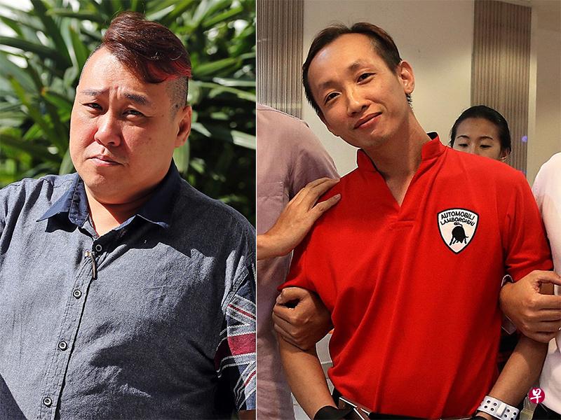 涉案的追债公司老板陈坚忠(左)与其中一名职员李宪贤。(档案照) 涉案的追债公司老板陈坚忠(左)与其中一名职员李宪贤。(档案照)