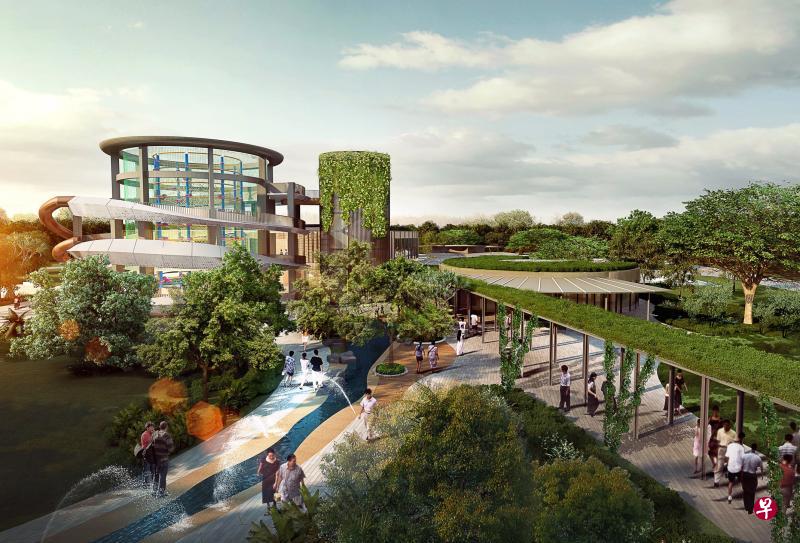 东海岸公园著名的水上乐园Big Splash将改建为垂直游乐场,保留滑梯楼的构造。(国家公园局构想图) 东海岸公园著名的水上乐园Big Splash将改建为垂直游乐场,保留滑梯楼的构造。(国家公园局构想图)