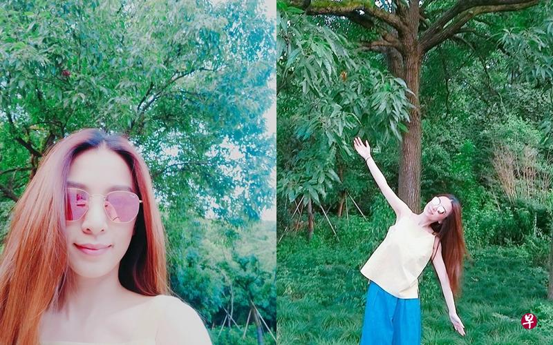 田馥甄自拍照的衣服颜色与肤色相近,让人误会她秀香肩。 田馥甄自拍照的衣服颜色与肤色相近,让人误会她秀香肩。