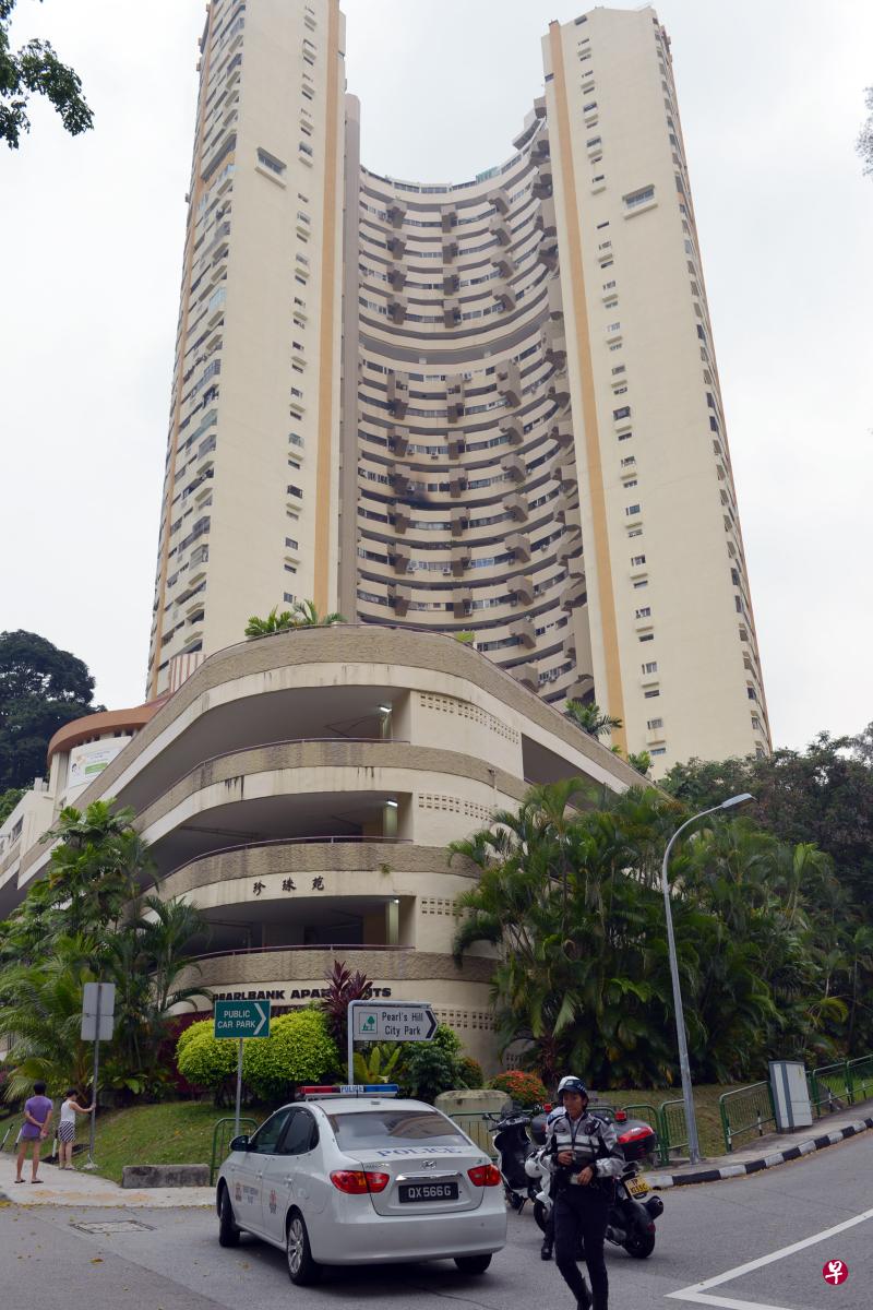 悲剧发生在珍珠苑公寓外的斜坡。(档案照) 悲剧发生在珍珠苑公寓外的斜坡。(档案照)