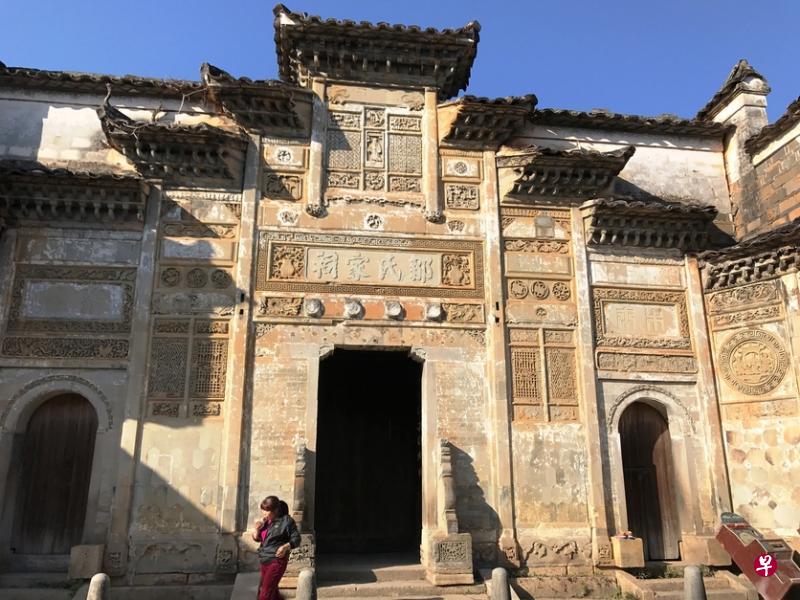 下梅古村内的邹氏祠堂。 下梅古村内的邹氏祠堂。