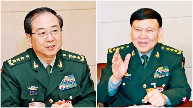 房峰辉(左)和张阳缺席军方十九大代表名单,证实外界有关两人“出事”的传闻并非空穴来风。(互联网) 房峰辉(左)和张阳缺席军方十九大代表名单,证实外界有关两人“出事”的传闻并非空穴来风。(互联网)