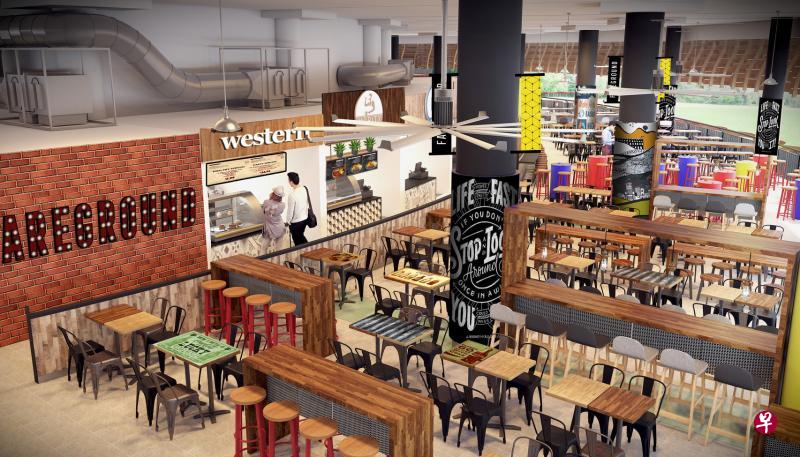 白沙中小贩中心地面层售卖传统小贩食物,二楼的食物则比较国际化,用餐的氛围更具现代感,是一个适合朋友家人相聚聊天的社交空间。(职总富食客提供构想图) 白沙中小贩中心地面层售卖传统小贩食物,二楼的食物则比较国际化,用餐的氛围更具现代感,是一个适合朋友家人相聚聊天的社交空间。(职总富食客提供构想图)