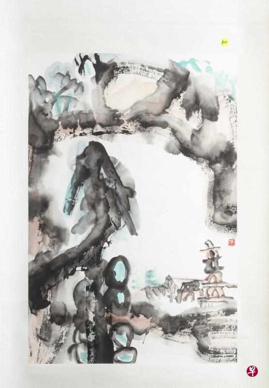 陈有勇画峇厘山水,视角独特想象撩人。 陈有勇画峇厘山水,视角独特想象撩人。