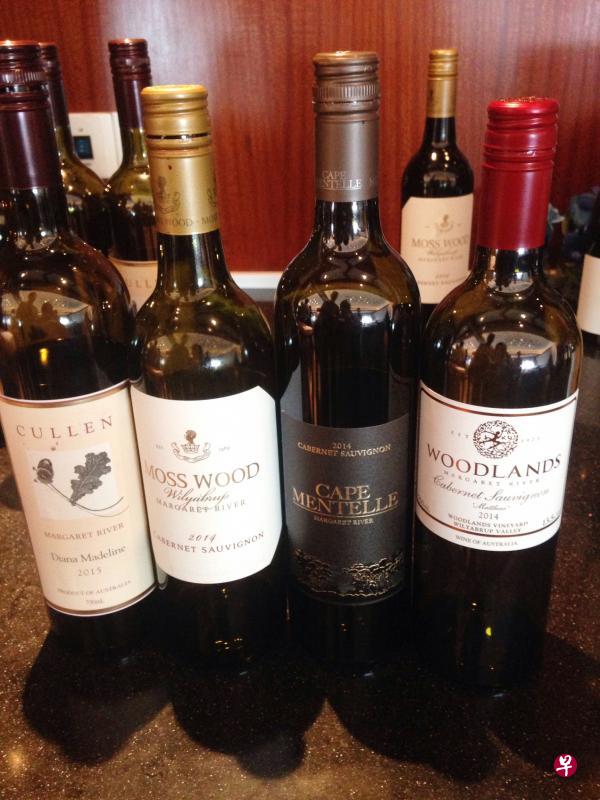 玛格丽特酒产区大师班品尝到的部分卡本内·苏维浓红酒。 玛格丽特酒产区大师班品尝到的部分卡本内·苏维浓红酒。