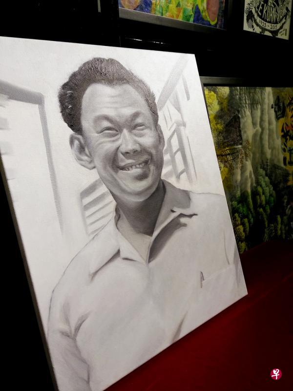 “道法自然李光耀”展品之一。 “道法自然李光耀”展品之一。