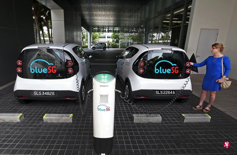 BlueSG位于科学园通道的亚太区总部设有两个充电点,该公司将确保电动车不会“断电”,只要电池充电量低于30%,就不会开放出租。(何家俊摄) BlueSG位于科学园通道的亚太区总部设有两个充电点,该公司将确保电动车不会“断电”,只要电池充电量低于30%,就不会开放出租。(何家俊摄)