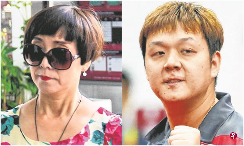 左图:乒乓前国手李虎的妈妈苏凤仙今早出庭。(摄影/刘庆成) 右图:李虎曾代表新加坡乒乓男队出战第27届缅甸东运会。(档案照) 左图:乒乓前国手李虎的妈妈苏凤仙今早出庭。(摄影/刘庆成) 右图:李虎曾代表新加坡乒乓男队出战第27届缅甸东运会。(档案照)
