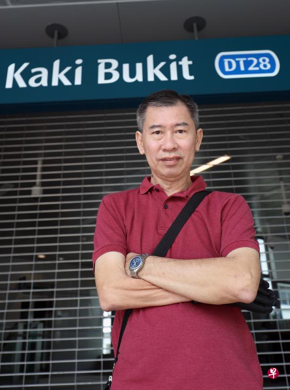 吴毅鹏非常期待滨海市区线第三阶段通车,他住家附近的加基武吉站启用后,出门不到一分钟,就可到达地铁站,非常方便。(林泽锐摄) 吴毅鹏非常期待滨海市区线第三阶段通车,他住家附近的加基武吉站启用后,出门不到一分钟,就可到达地铁站,非常方便。(林泽锐摄)