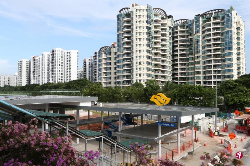 滨海市区线第三阶段下周六通车后,勿洛蓄水池地铁站周围的七个公寓项目房价料会进一步推高。(陈斌勤摄) 滨海市区线第三阶段下周六通车后,勿洛蓄水池地铁站周围的七个公寓项目房价料会进一步推高。(陈斌勤摄)