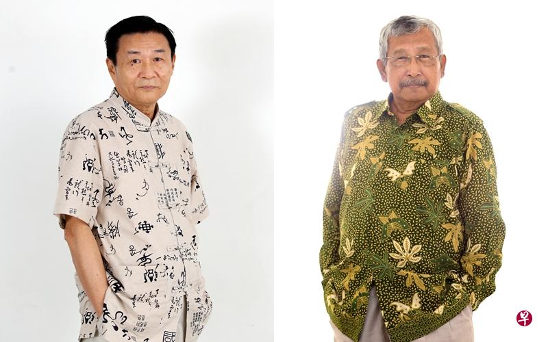 罗伟伦(左)与扎马尔·杜吉敏是今年的新加坡文化奖得主。 罗伟伦(左)与扎马尔·杜吉敏是今年的新加坡文化奖得主。