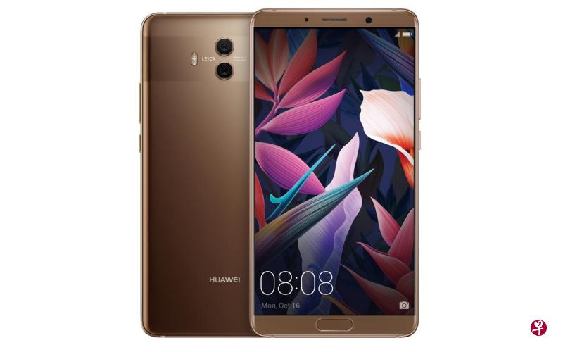 华为Mate 10大屏幕手机。(厂商提供) 华为Mate 10大屏幕手机。(厂商提供)