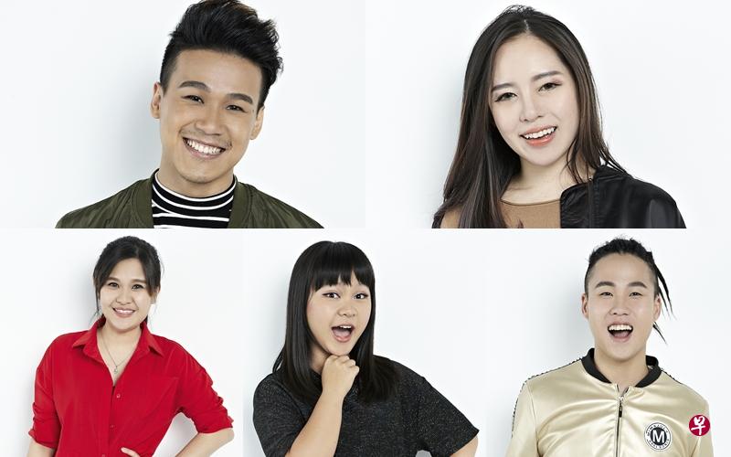 本周高手:龚杰蔚(上排左起)、林文荪、蔡忆雯、甄慧霞、黄家万。(《The Voice决战好声》提供) 本周高手:龚杰蔚(上排左起)、林文荪、蔡忆雯、甄慧霞、黄家万。(《The Voice决战好声》提供)