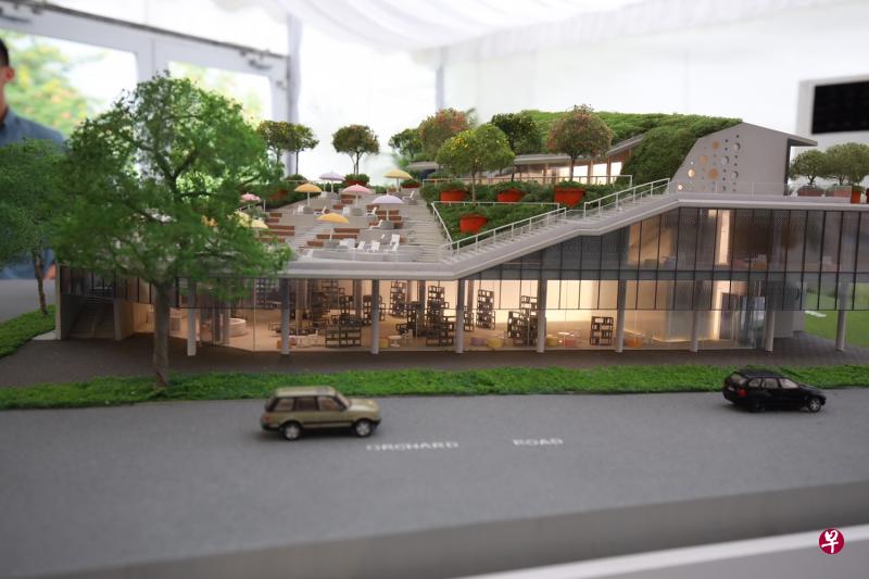 楼高两层半的“设计·乌节”(Design Orchard)今早举行动土仪式,预计明年底之前落成。 楼高两层半的“设计·乌节”(Design Orchard)今早举行动土仪式,预计明年底之前落成。