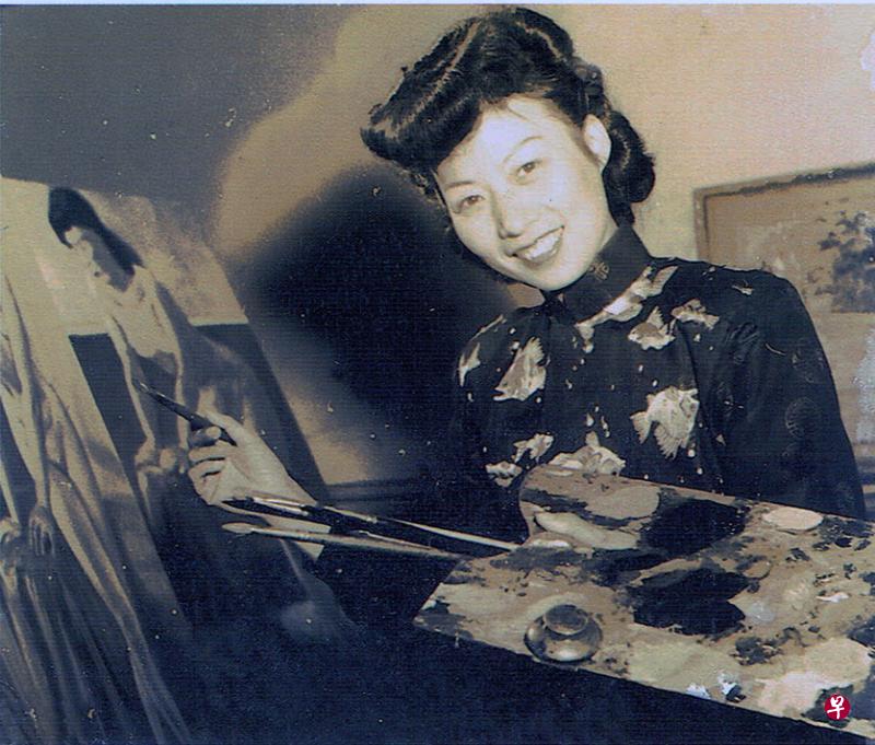 画家沈雁创办新加坡艺术学院任院长兼讲师，积极致力于美术教育事业。（主办方提供）