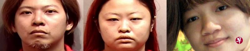 两名被告潘克泉（左起）与陈慧珍，及死者余玉莲。（档案照）