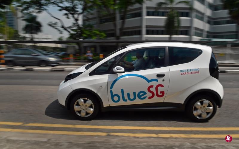 电动车共享服务BlueSG下周二(12日)正式开跑。(档案照) 电动车共享服务BlueSG下周二(12日)正式开跑。(档案照)