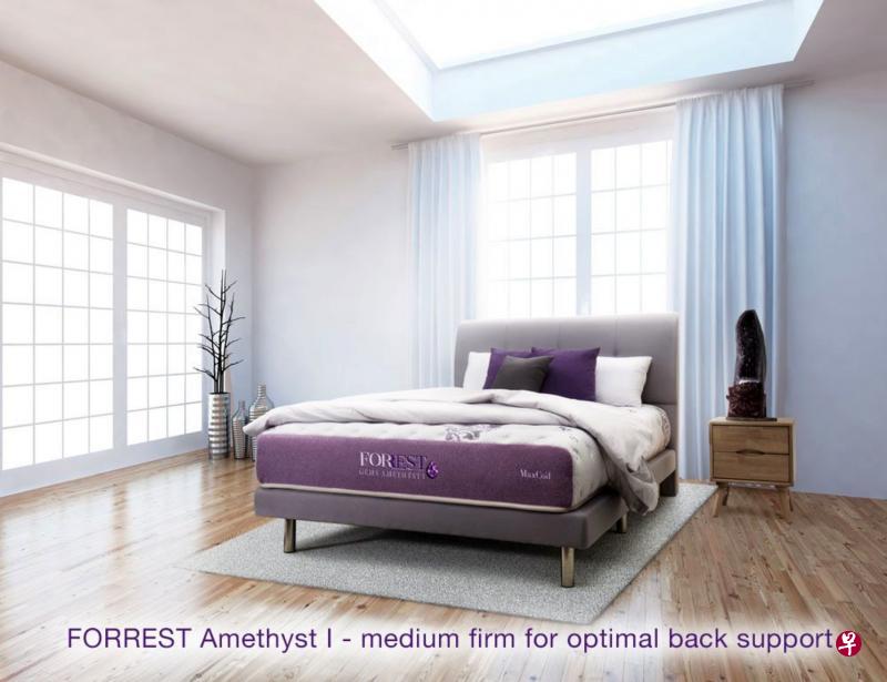 紫水晶床褥以创新的微胶囊技术加入紫水晶,让人睡得更香甜。 紫水晶床褥以创新的微胶囊技术加入紫水晶,让人睡得更香甜。