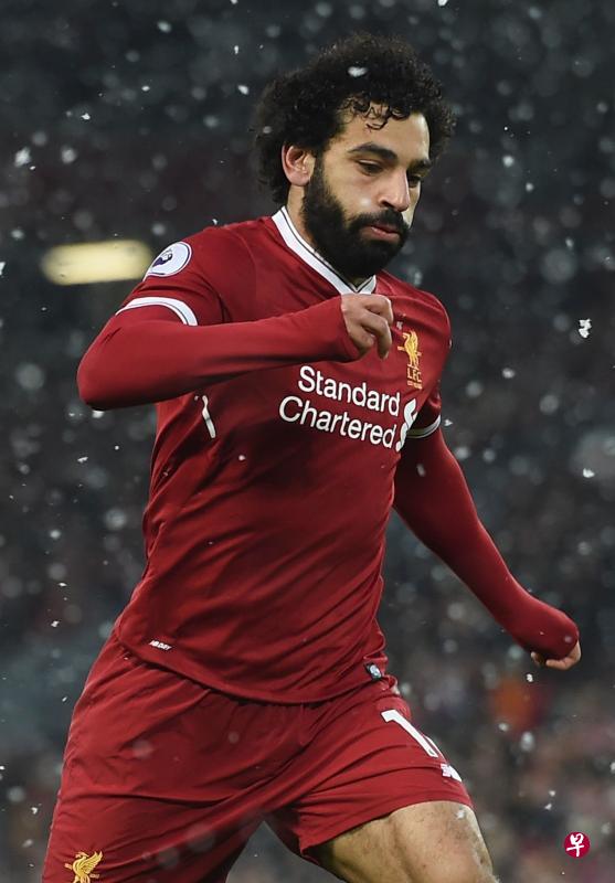 萨拉赫有望成为自2013∕14年赛季后,首名在单季各项比赛取得超过20个进球的红军球员。(法新社) 萨拉赫有望成为自2013∕14年赛季后,首名在单季各项比赛取得超过20个进球的红军球员。(法新社)