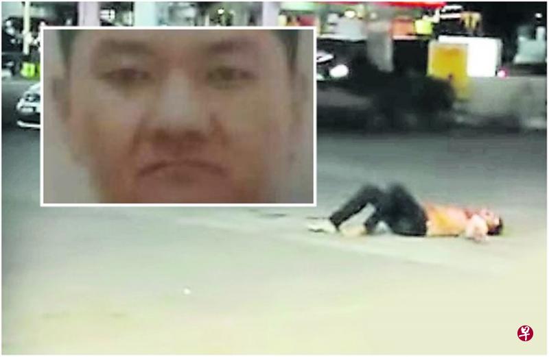 油站有人拍下汽车碾人的过程,视频在网上疯传。小图:一个月前,有人公开悬赏寻找死者“阿秋”。(中国报) 油站有人拍下汽车碾人的过程,视频在网上疯传。小图:一个月前,有人公开悬赏寻找死者“阿秋”。(中国报)