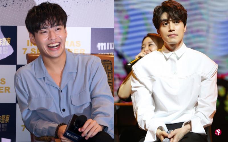 (左图)姜河那今年来新宣传电影《青年警察》。(右图)李栋旭今年来新办粉丝会。(档案照) (左图)姜河那今年来新宣传电影《青年警察》。(右图)李栋旭今年来新办粉丝会。(档案照)