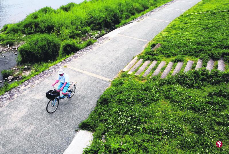 鸭川的生活美得像一幅画。(曹爱玲摄) 鸭川的生活美得像一幅画。(曹爱玲摄)
