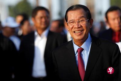 洪森此前曾誓言,至少要再继续执政10年。(路透社) 洪森此前曾誓言,至少要再继续执政10年。(路透社)