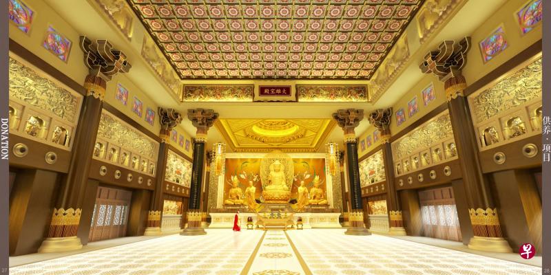 ▲居士林开放大殿精美设施供众人供养,筹募重建经费。(居士林提供) ▲居士林开放大殿精美设施供众人供养,筹募重建经费。(居士林提供)