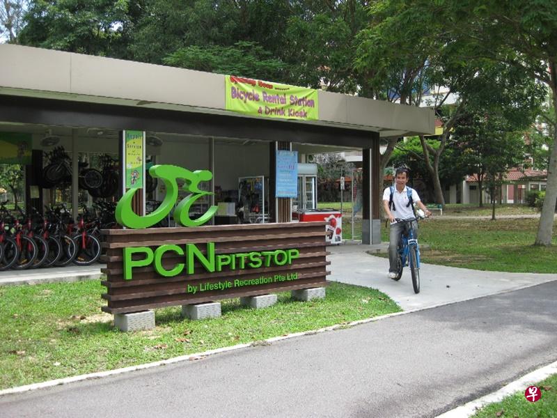 公园连道的自行车出租站。(档案照片) 公园连道的自行车出租站。(档案照片)