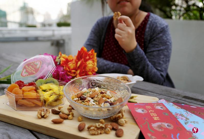 Garden Picks售卖各式健康坚果和水果干等产品,年比需求量增加约五成。(严宣融摄) Garden Picks售卖各式健康坚果和水果干等产品,年比需求量增加约五成。(严宣融摄)