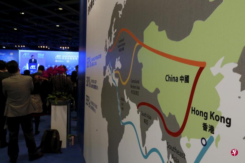 A map illustrating China's silk road economic belt is displayed at the Asian Financial Forum in Hong Kong in January, 2016. China has outlined its ambitions to extend its signature Belt and Road Initiative to the Arctic by developing shipping lanes opened up by global warming. FILE PHOTO: REUTERS A map illustrating China's silk road economic belt is displayed at the Asian Financial Forum in Hong Kong in January, 2016. China has outlined its ambitions to extend its signature Belt and Road Initiative to the Arctic by developing shipping lanes opened up by global warming. FILE PHOTO: REUTERS