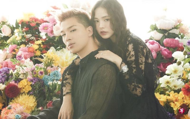 太阳(左)和闵孝琳本周六举行婚礼。(互联网) 太阳(左)和闵孝琳本周六举行婚礼。(互联网)