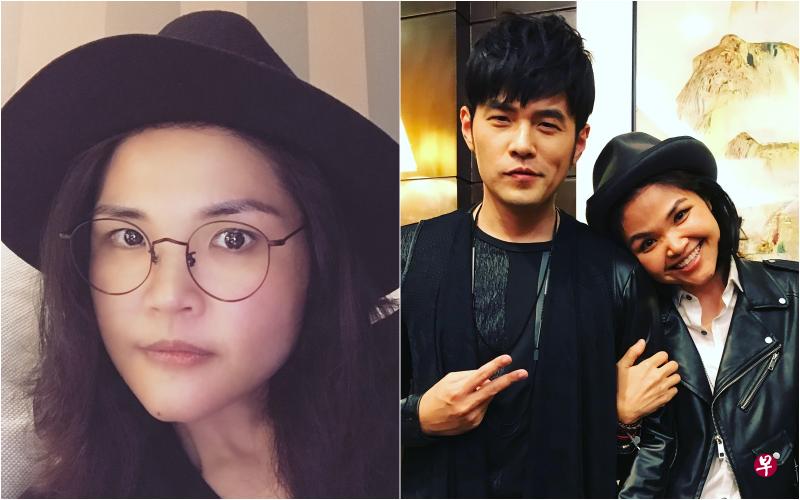 参加《中国新歌声2》,卓猷燕开辟了中国演出的机会。右图为卓猷燕与战队导师周杰伦的合影。(卓猷燕提供) 参加《中国新歌声2》,卓猷燕开辟了中国演出的机会。右图为卓猷燕与战队导师周杰伦的合影。(卓猷燕提供)