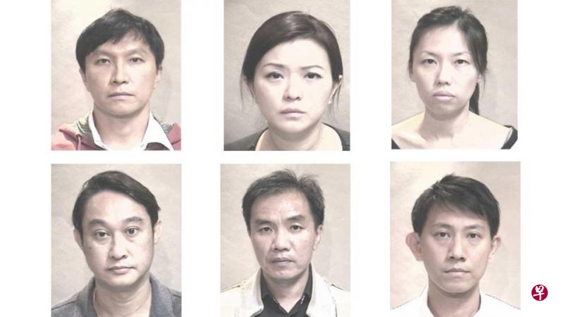 从左上顺时钟创会牧师康希、传教计划执行员黄玉音、前财务经理陈绍云、牧师陈一平牧师、管委会成员林岭恒、投资经理周英汉。(警方提供) 从左上顺时钟创会牧师康希、传教计划执行员黄玉音、前财务经理陈绍云、牧师陈一平牧师、管委会成员林岭恒、投资经理周英汉。(警方提供)