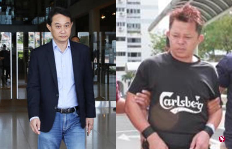 (左图)城市丰收教会前投资经理周英汉上周三早上在乌敏岛附近海域企图非法离境被捕。(档案照)(右图)邱家凌今早被警方押回马林通道第75座和第76座组屋之间的停车场重组案情。(唐家鸿摄) (左图)城市丰收教会前投资经理周英汉上周三早上在乌敏岛附近海域企图非法离境被捕。(档案照)(右图)邱家凌今早被警方押回马林通道第75座和第76座组屋之间的停车场重组案情。(唐家鸿摄)