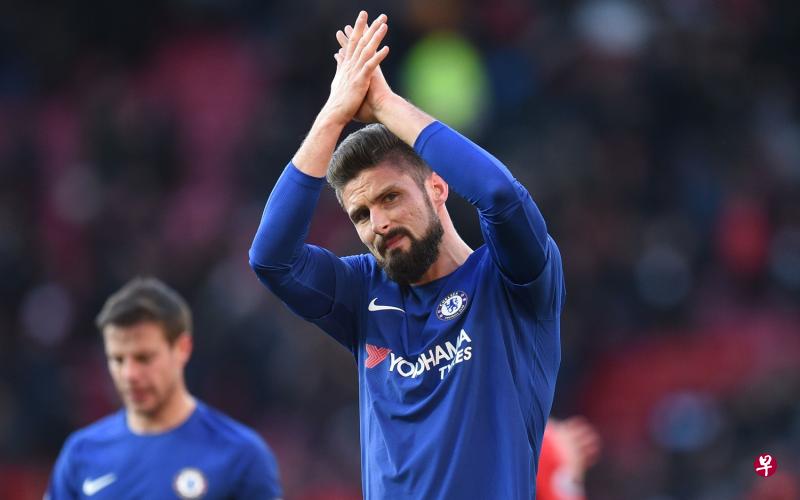 法国前锋吉鲁料将为蓝军扛起进球重任。(法新社) 法国前锋吉鲁料将为蓝军扛起进球重任。(法新社)