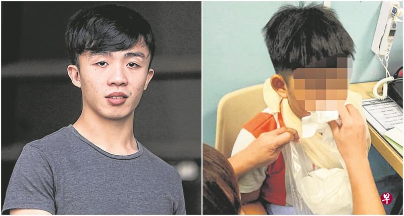 左图:杜艾文开电动踏板车撞伤男童,被判罚款1500元。右图:男童当时被撞后受到惊吓。(档案照) 左图:杜艾文开电动踏板车撞伤男童,被判罚款1500元。右图:男童当时被撞后受到惊吓。(档案照)