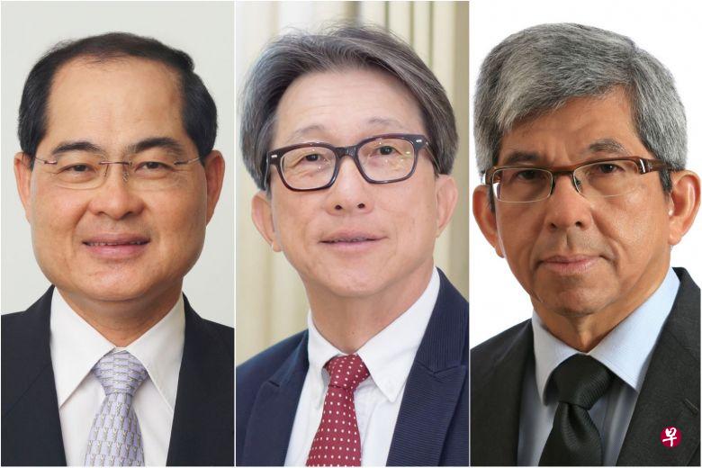 在本月24日宣布的内阁改组中,贸工部长(贸易)林勋强(左)、人力部长林瑞生(中)和通讯及新闻部长雅国博士(右)引退。(通讯与新闻部) 在本月24日宣布的内阁改组中,贸工部长(贸易)林勋强(左)、人力部长林瑞生(中)和通讯及新闻部长雅国博士(右)引退。(通讯与新闻部)