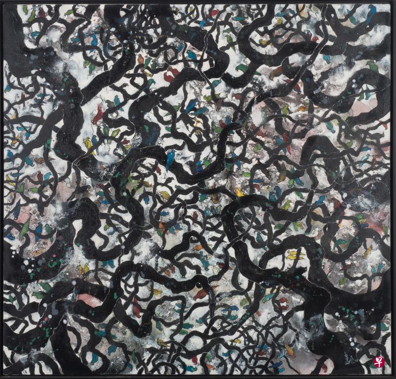 《夏日盛宴》油画,2011年,1400mm x 1320mm。 《夏日盛宴》油画,2011年,1400mm x 1320mm。