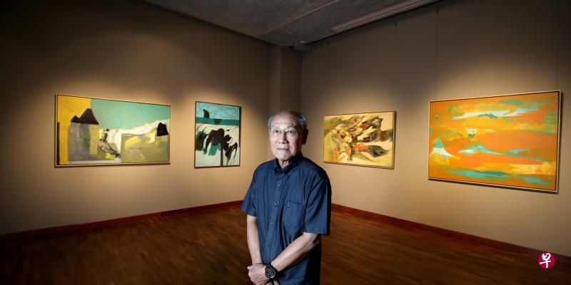 我国第二代画家姚照宏的抽象画,不是现实的风景画,而是无意识的心景。 我国第二代画家姚照宏的抽象画,不是现实的风景画,而是无意识的心景。