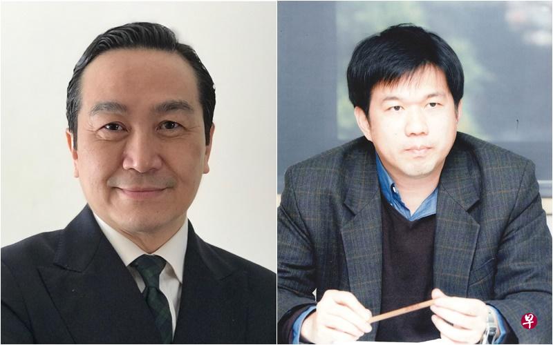 朱耀伟与须文蔚。 朱耀伟与须文蔚。