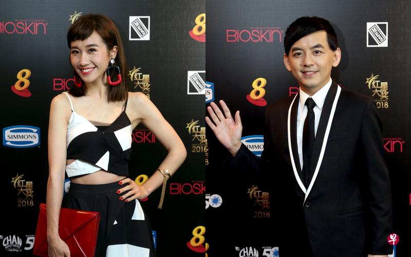 黄子佼(右)带徒弟Lulu黄路梓茵来新参与红星大奖时受访,赞Lulu反应快又用功,值得栽培。(严宣融摄) 黄子佼(右)带徒弟Lulu黄路梓茵来新参与红星大奖时受访,赞Lulu反应快又用功,值得栽培。(严宣融摄)