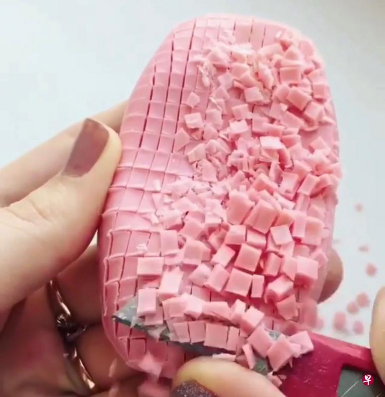 网民觉得切肥皂的声音好好听,也很疗愈,你认为呢?(Instagram) 网民觉得切肥皂的声音好好听,也很疗愈,你认为呢?(Instagram)