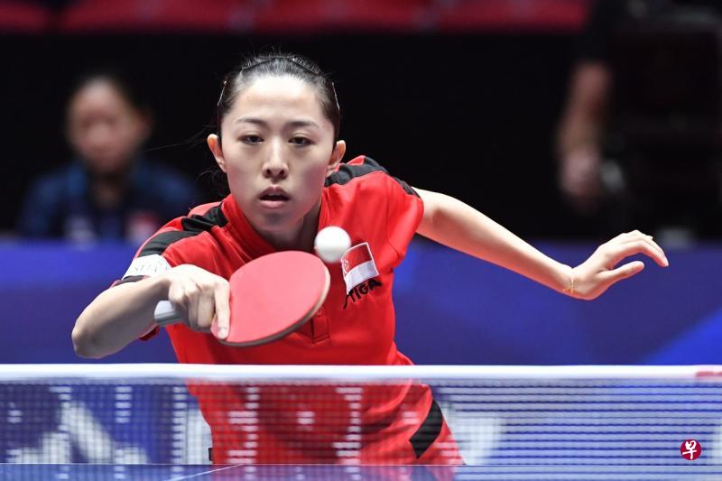 我国女将于梦雨外围赛首轮力挫德国球员詹塔尔。(法新社) 我国女将于梦雨外围赛首轮力挫德国球员詹塔尔。(法新社)