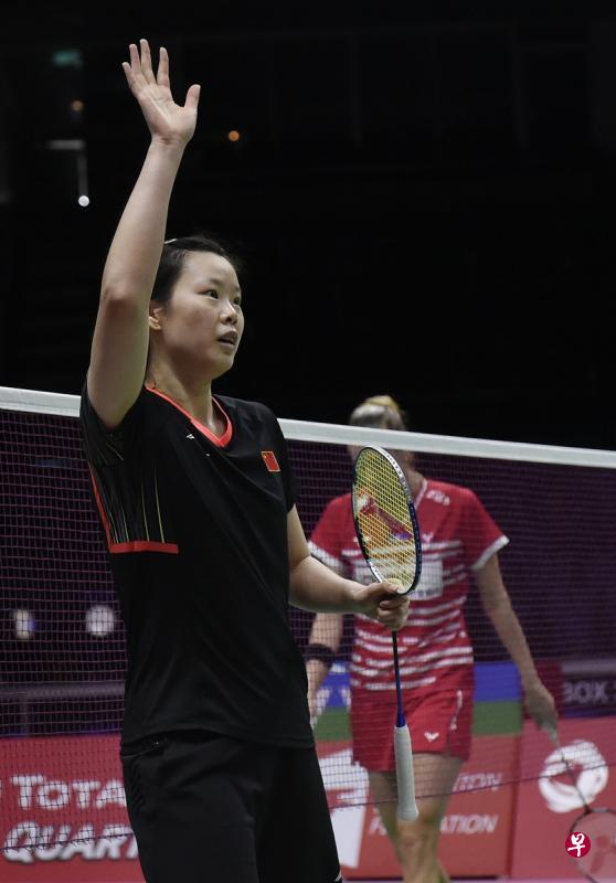 伤愈复出的李雪芮无法挽救中国队被淘汰的命运。(新华社) 伤愈复出的李雪芮无法挽救中国队被淘汰的命运。(新华社)